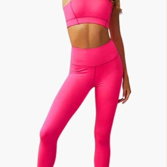 Sport pink bra and leggins Sz M Set - Picture 2 of 3
